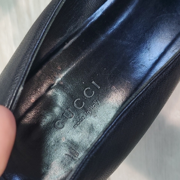 Gucci Black Platform Pump High Heels Y2K shoes 171372 sz 38.5C US 8.5 - Picture 5 of 14